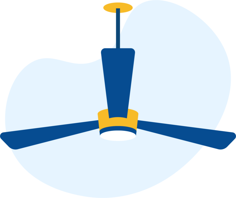 Ceiling fan installation and electrical finishing in Leucadia