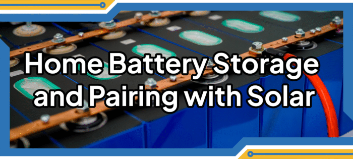 home battery bank with home battery storage and pairing with solar title