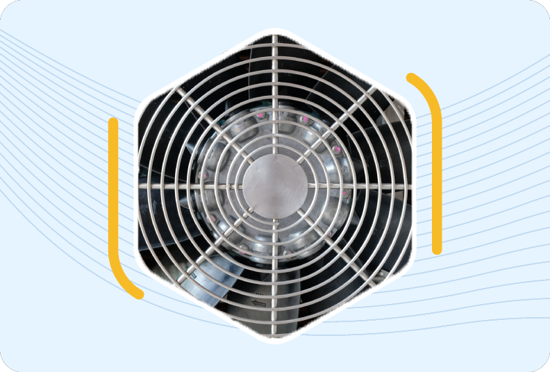 octogon logo with whole house fan